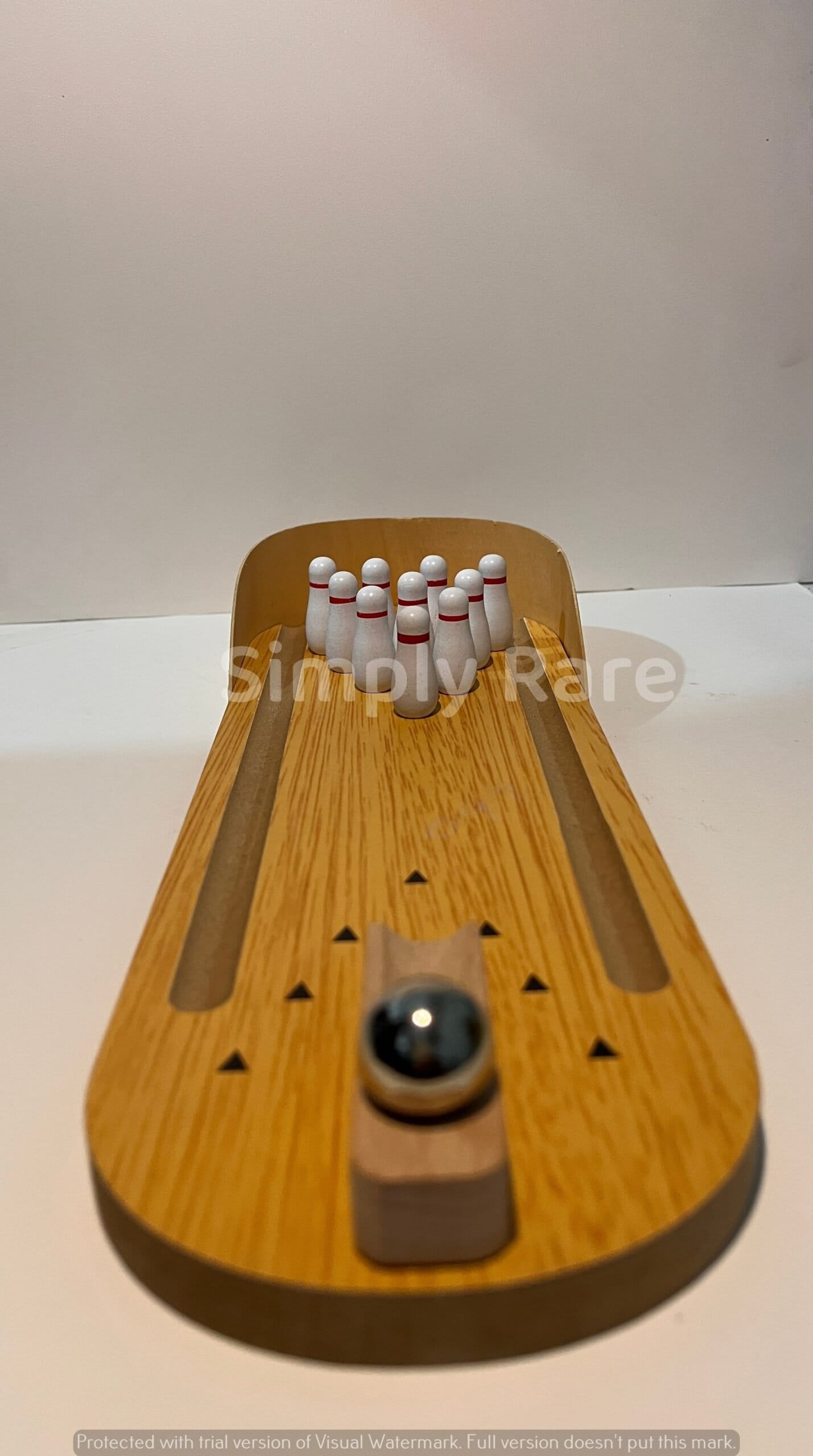 Miniature Bowling Ball Game (Wood) - Image 3
