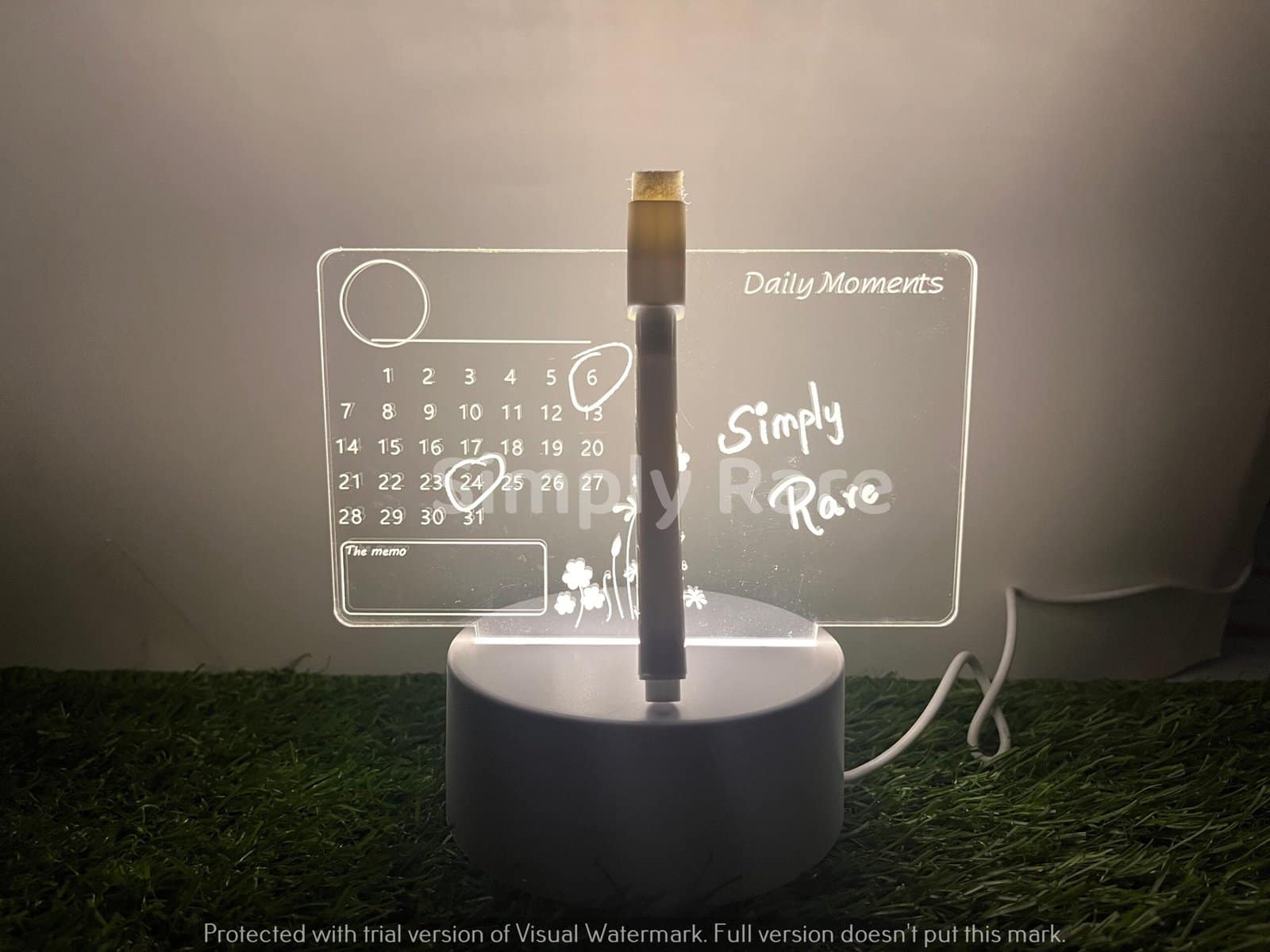 Calendar 3D Lamp with Marker - Image 2