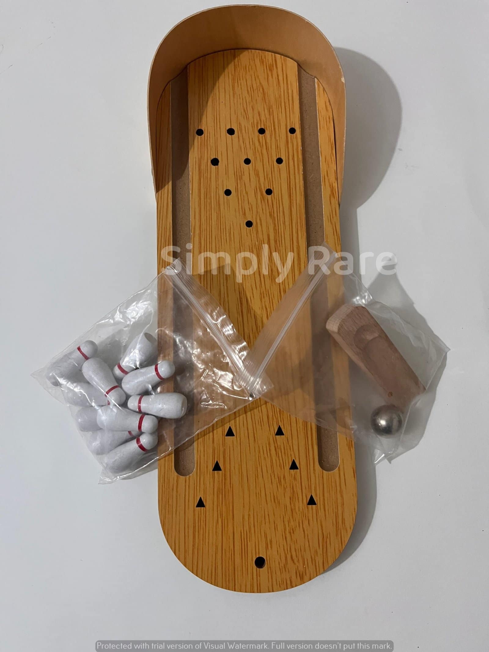 Miniature Bowling Ball Game (Wood) - Image 4