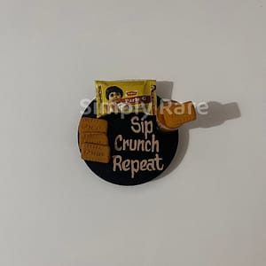 Parle-G “Sip Crunch Repeat” Fridge Magnet