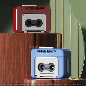 Mini Retro Tape Recorder Keychain