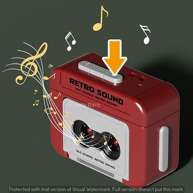 Mini Retro Tape Recorder Keychain - Image 6