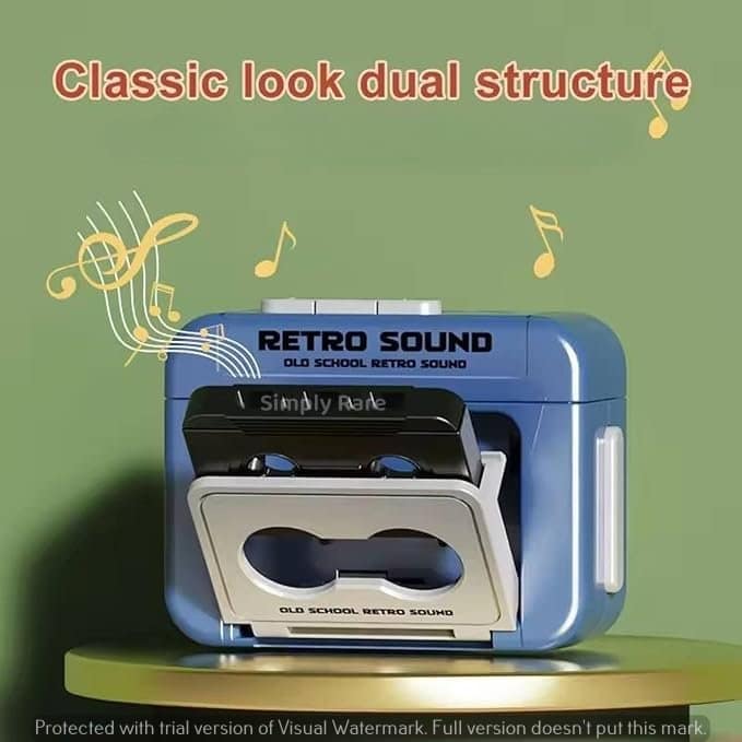 Mini Retro Tape Recorder Keychain - Image 7