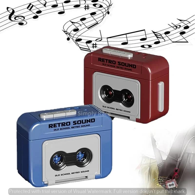 Mini Retro Tape Recorder Keychain - Image 5